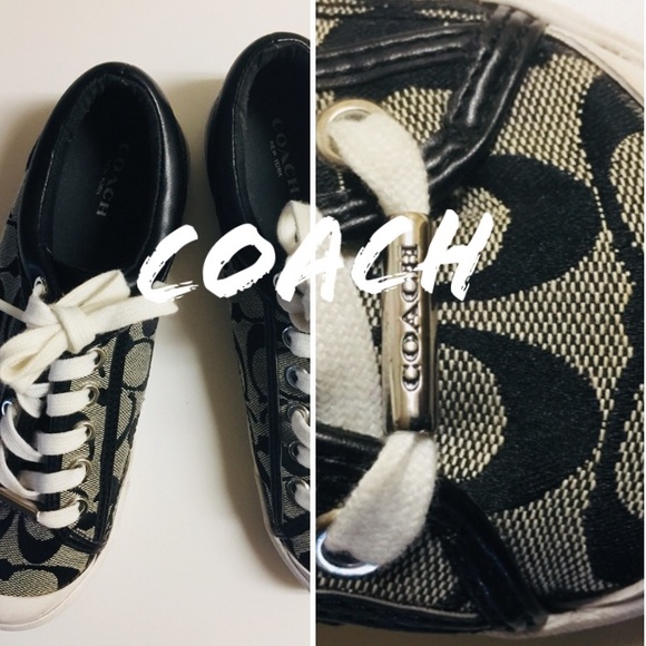 Coach Shoes - Signature Coach Shoes. Blk/White.Size 6B